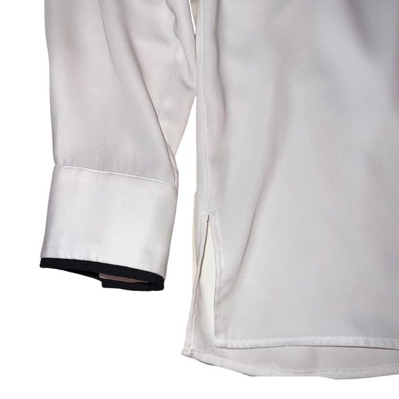 H&M Button up with Collar Detail Size: 10 Black and White - Picture 3 of 3